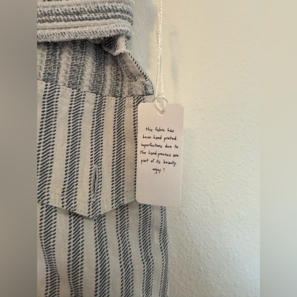 NEW Free People FP One Harriet Striped Shorts Blue White Size Medium NWT - Picture 6 of 8